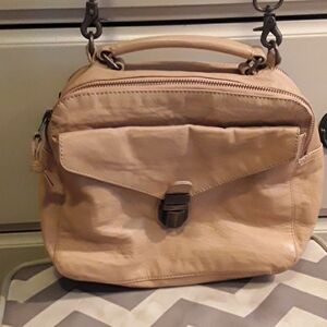 EUC beige  leather 'Hibou' box bag